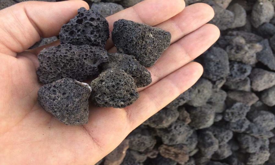 تفاوت وزن مخصوص پوکه معدنی